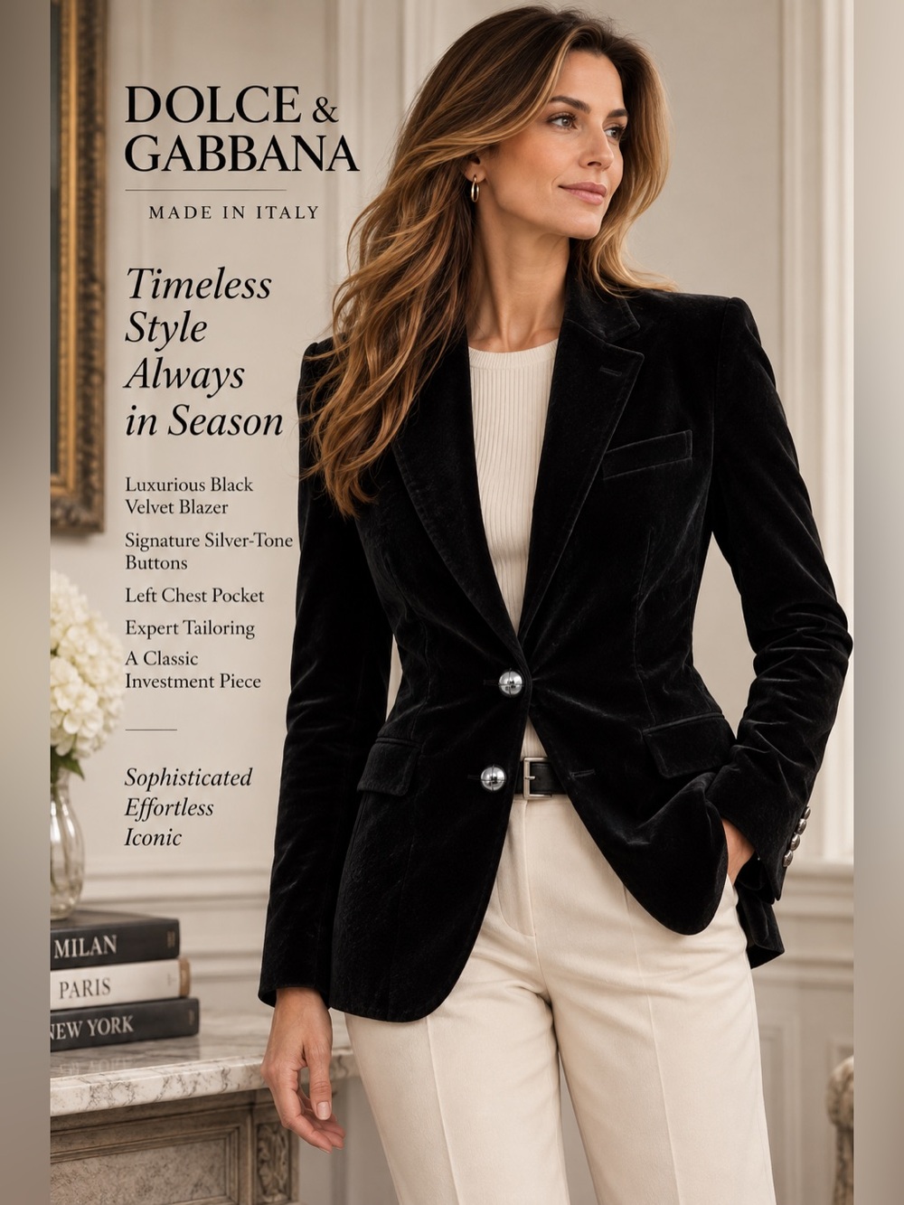 Dolce & Gabbana Black Brushed Velvet Blazer Italy eu 40 Womens US 4 luxury class